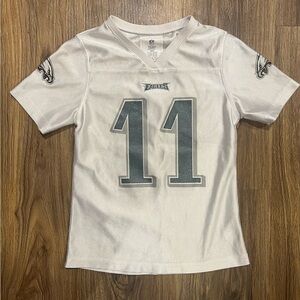 Philadelphia Eagles Carson Wentz #11 Kids Jersey Small 6/6X White
